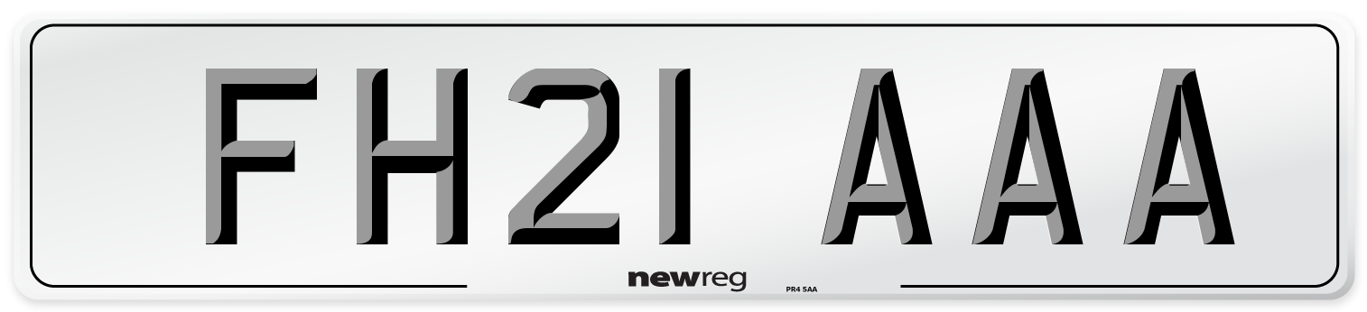 FH21 AAA Number Plate from New Reg